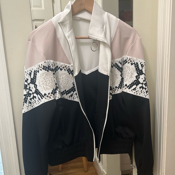 Maje animal print track jacket - Picture 3 of 7